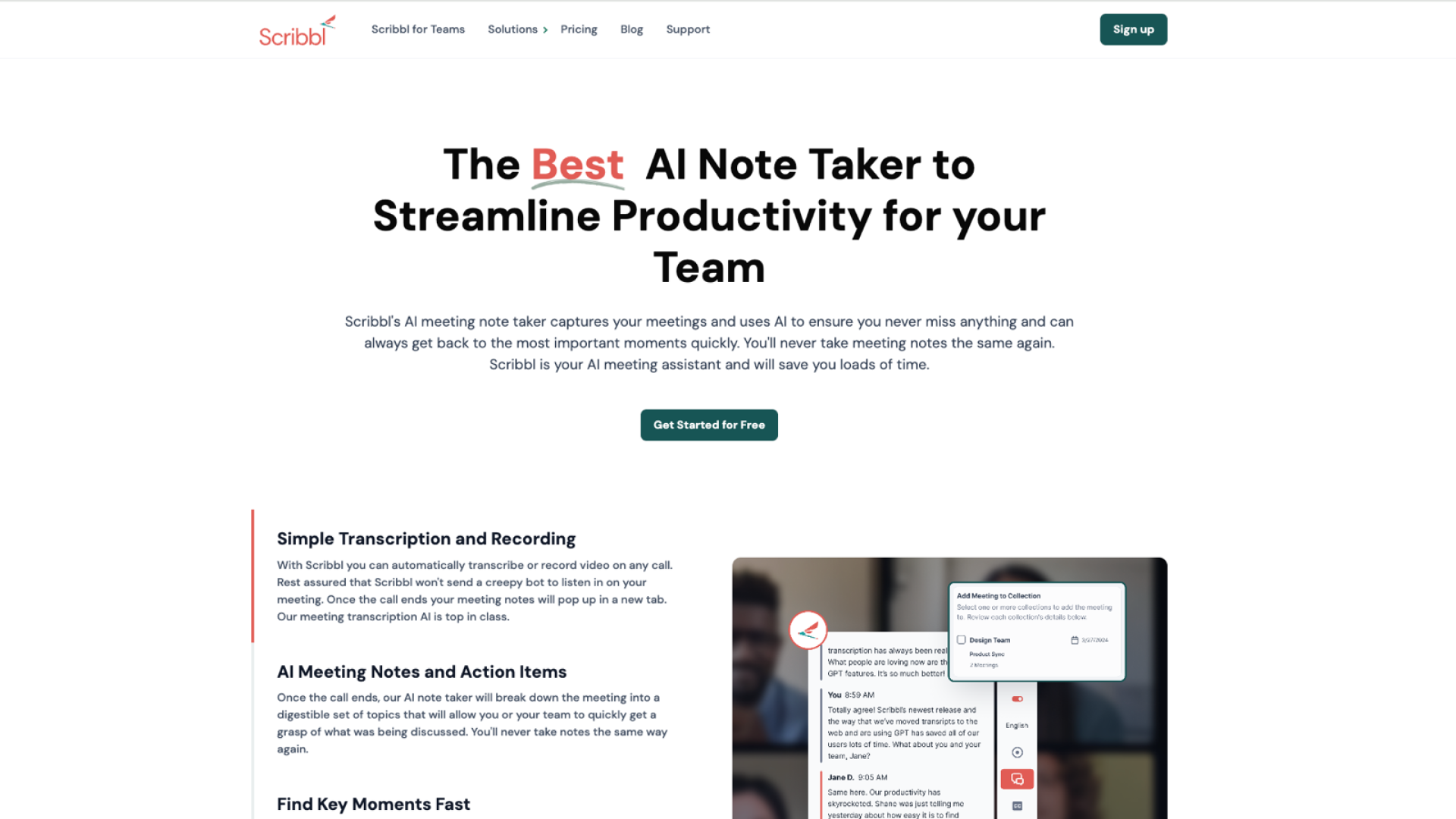 AI Meeting Notes - AItrendytools